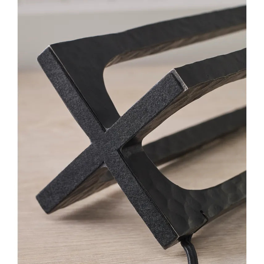 Scala Hand-Forged Table Lamp- Aged Iron/ Gilded Iron