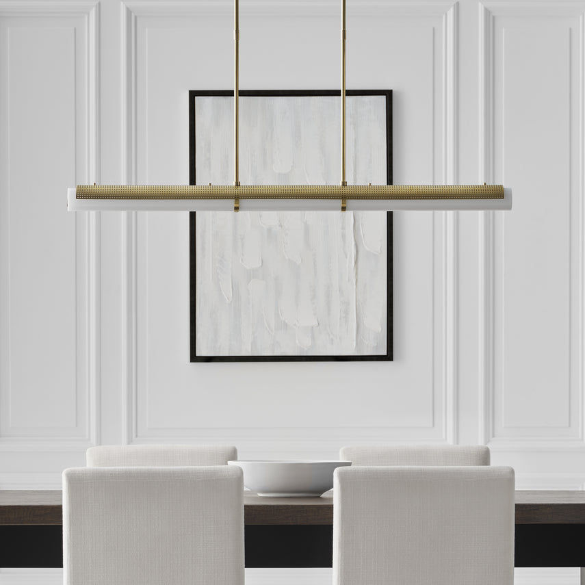 Precision Large Linear Chandelier- Various Finishes