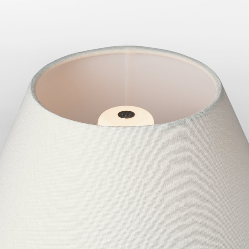 Avedon Table Lamp- Natural & Plaster White Rattan Finishes