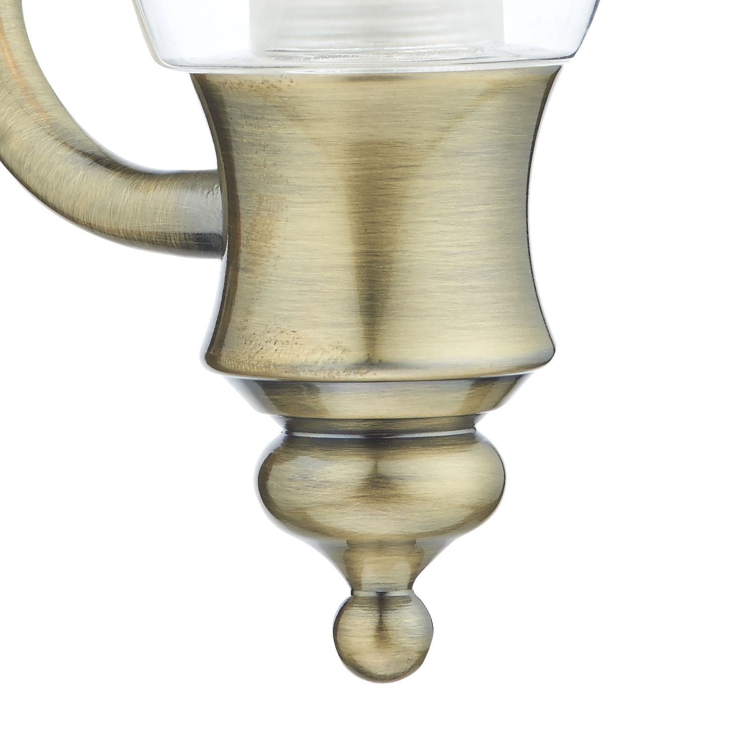 Vestry Bathroom Wall Light Antique Brass/Polished Chrome IP44