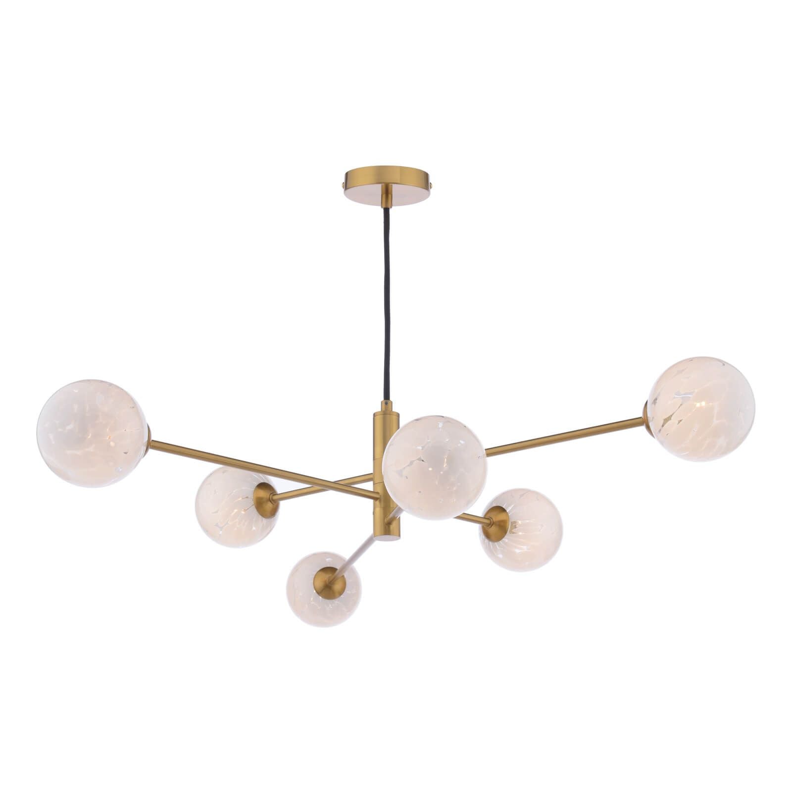 Vignette 6 Light Pendant Aged Brass Variety Of Shades