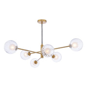 Vignette 6 Light Pendant Aged Brass Variety Of Shades