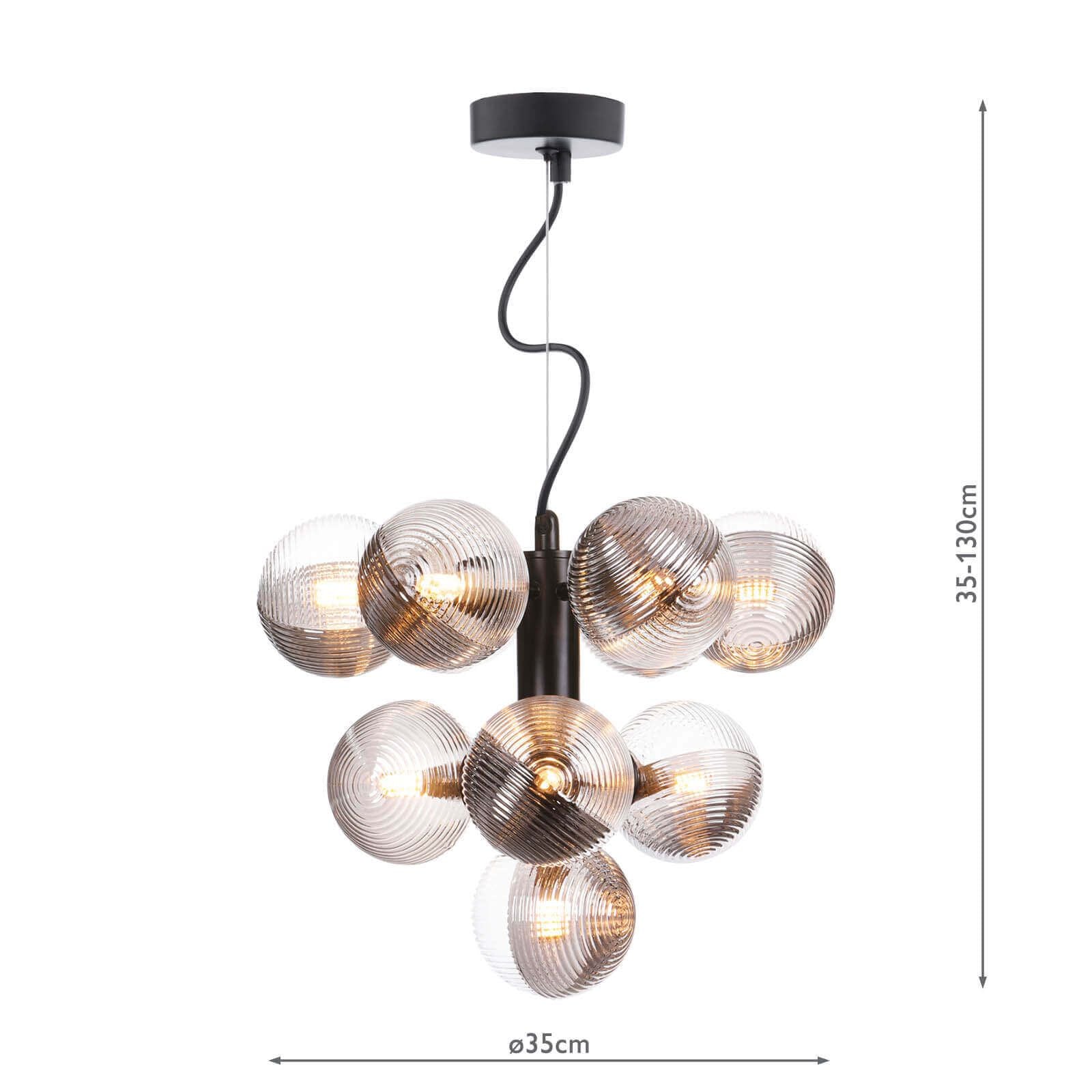 Vine 10 Light Pendant, Variety of Shades