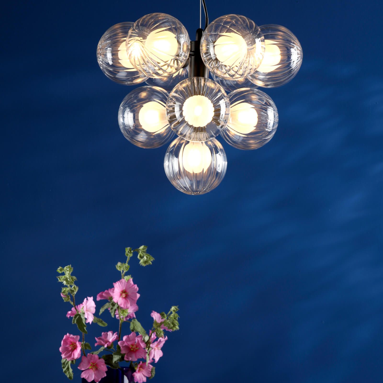 Vine 10 Light Pendant, Variety of Shades
