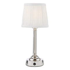 Virgil Rechargeable Table Lamp In Various Finishes Integrated Led