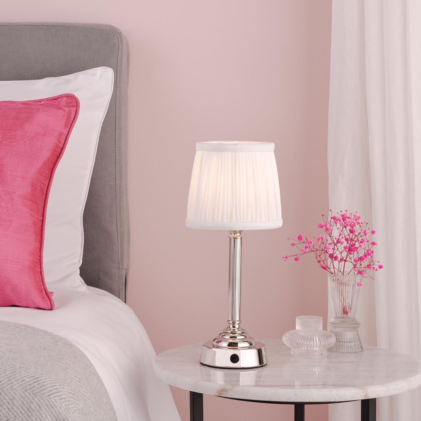 Virgil Rechargeable Table Lamp In Various Finishes Integrated Led