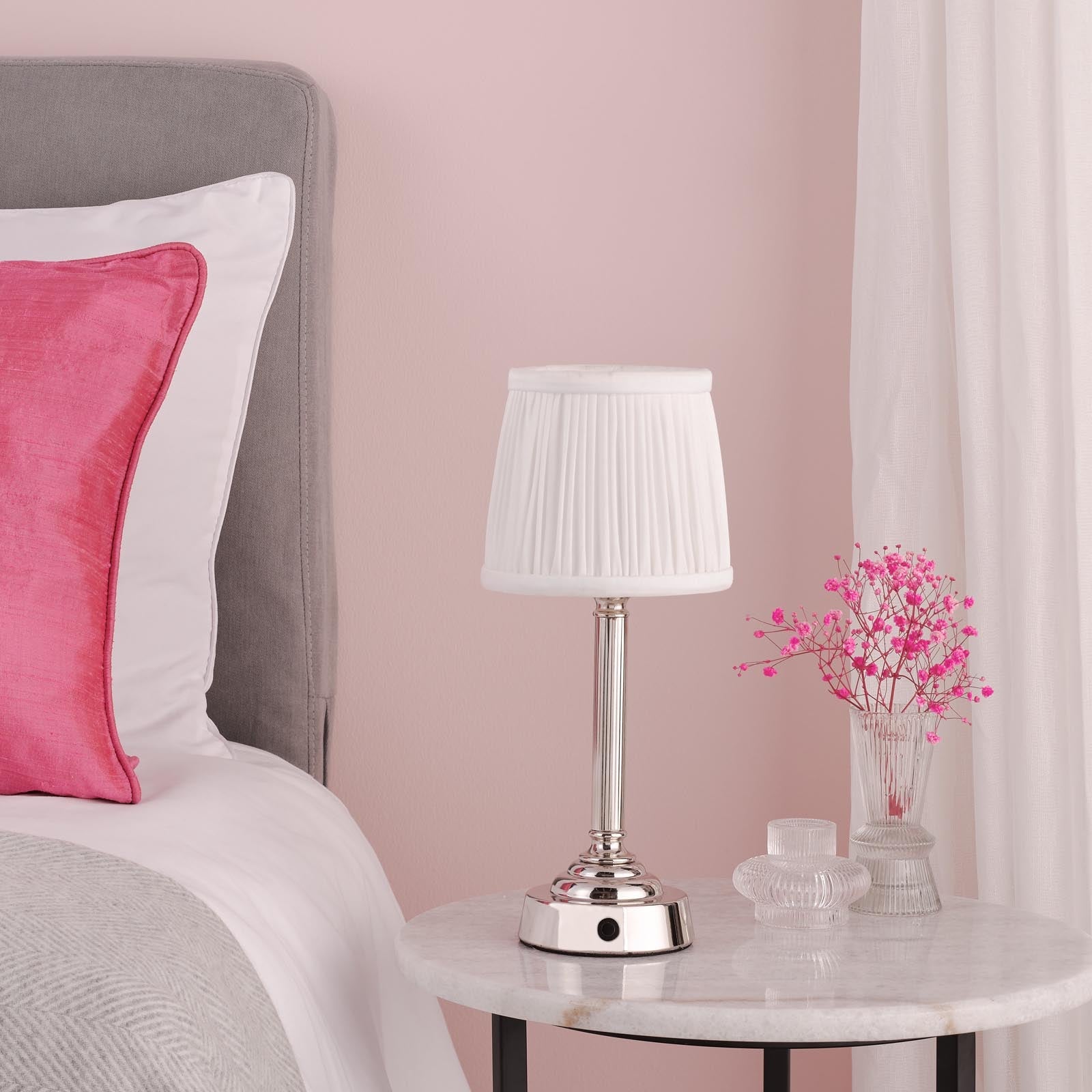Virgil Rechargeable Table Lamp In Various Finishes Integrated Led