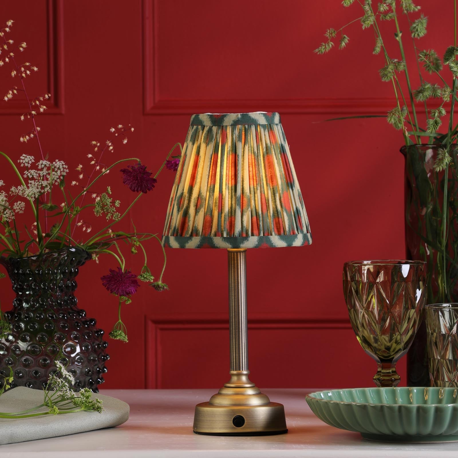 Virgil Rechargeable Table Lamp In Various Finishes Integrated Led