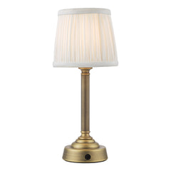 Virgil Rechargeable Table Lamp In Various Finishes Integrated Led