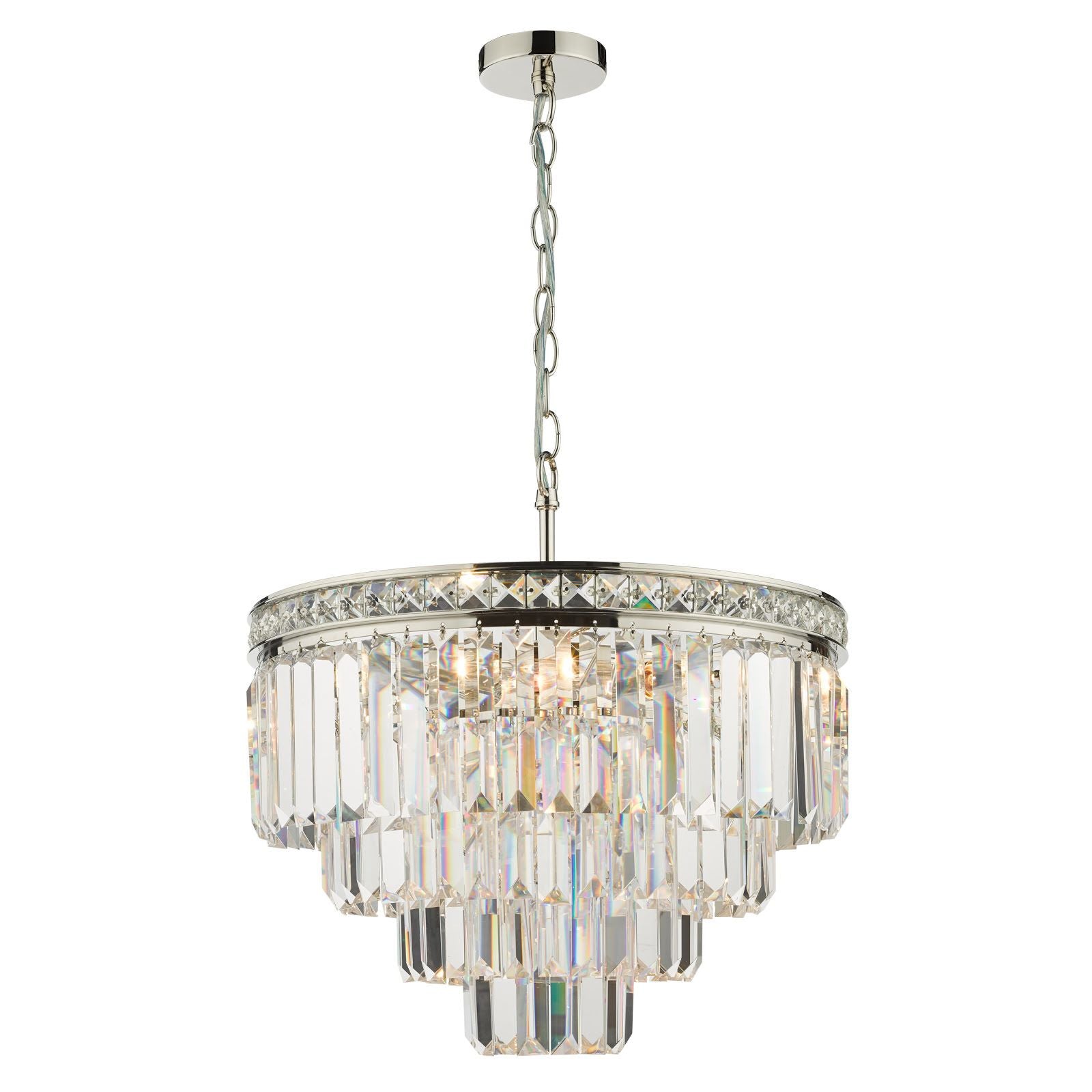 Vyana 4 Light Crystal Ceiling Light - Various Finishes