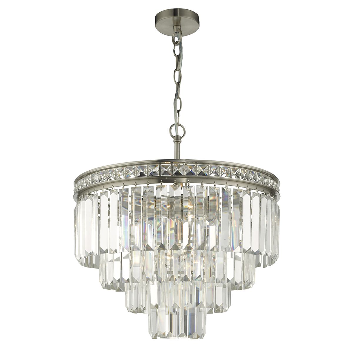 Vyana 4 Light Crystal Ceiling Light - Various Finishes