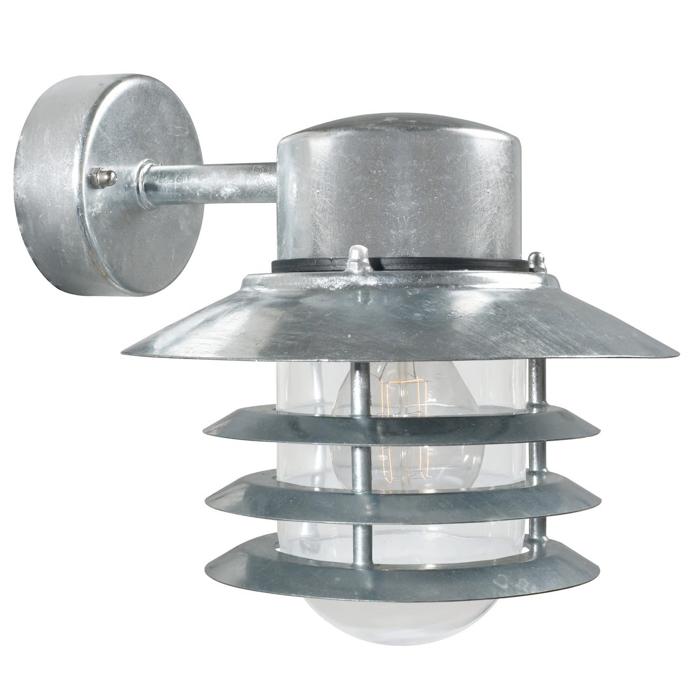 Vejers Up/ Down light- Galvanized/ Black Finish