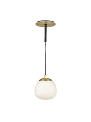 Dual 1lt Ceiling/Wall Light -  Black & Gold Finish