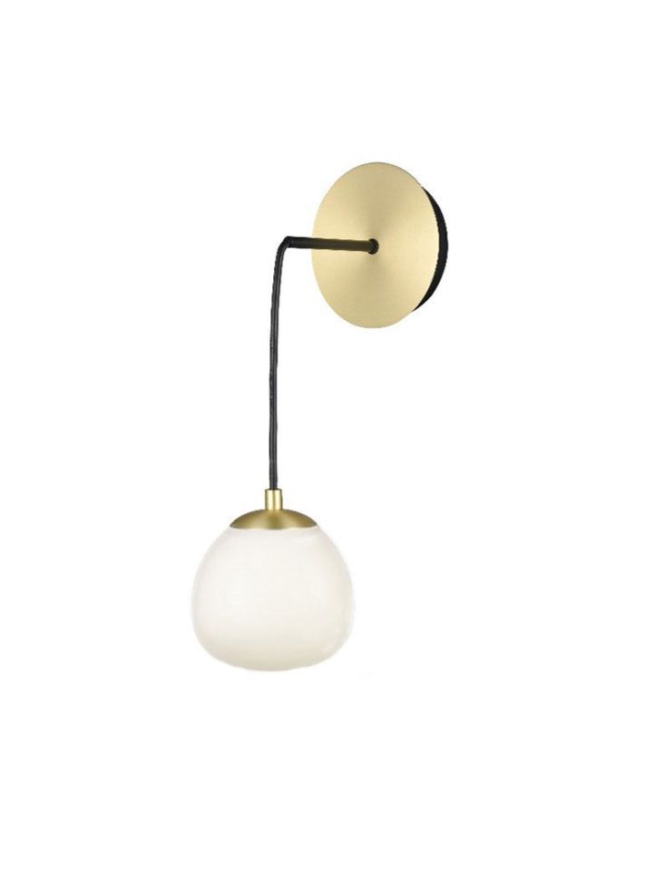 Dual 1lt Ceiling/Wall Light -  Black & Gold Finish