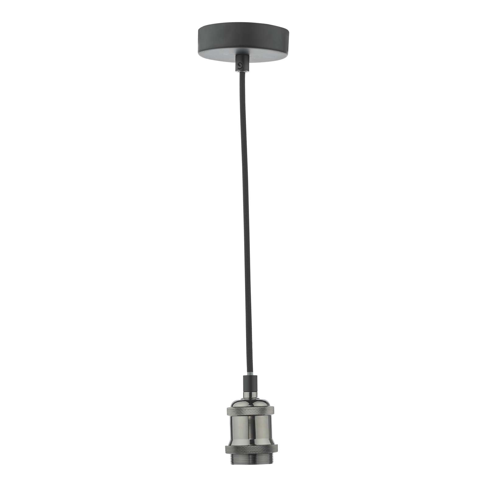 Various Colours E27/B22 Holder 1.1m Black Flex