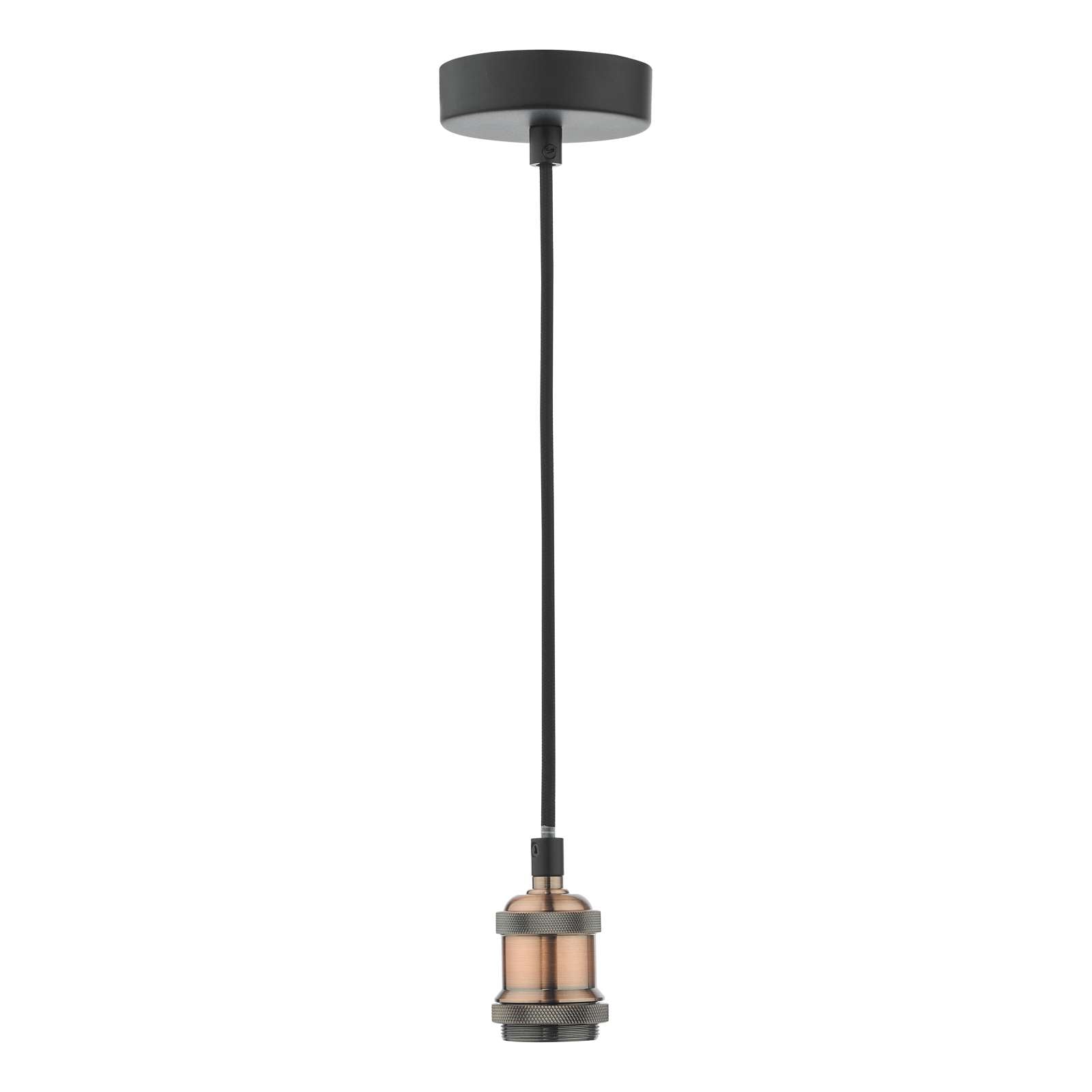 Various Colours E27/B22 Holder 1.1m Black Flex