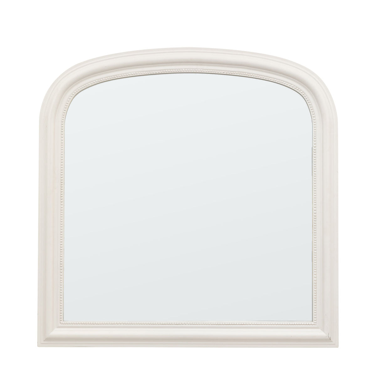 Sherwood Overmantle Mirror- Black/ White Finish