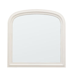 Sherwood Overmantle Mirror- Black/ White Finish