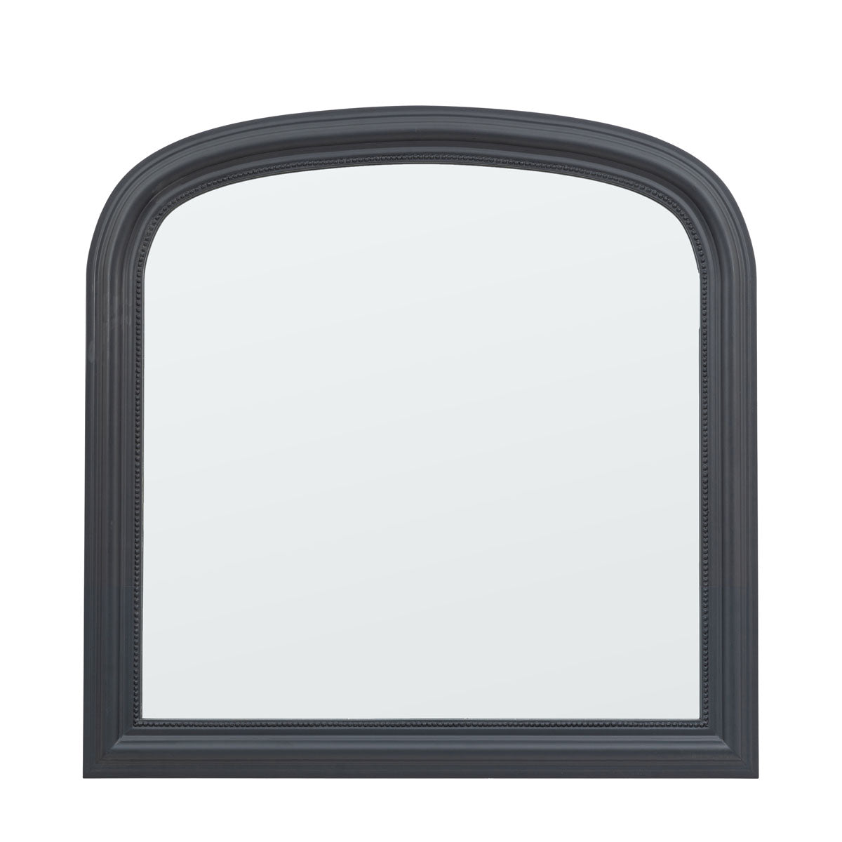 Sherwood Overmantle Mirror- Black/ White Finish