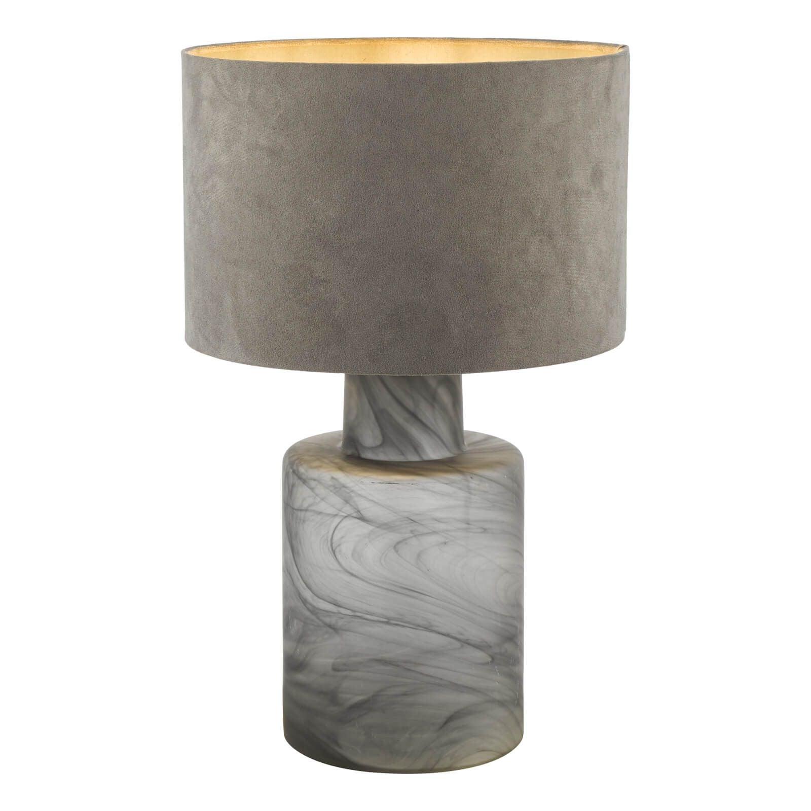 Wanda Table Lamp Smoked Glass With Shade