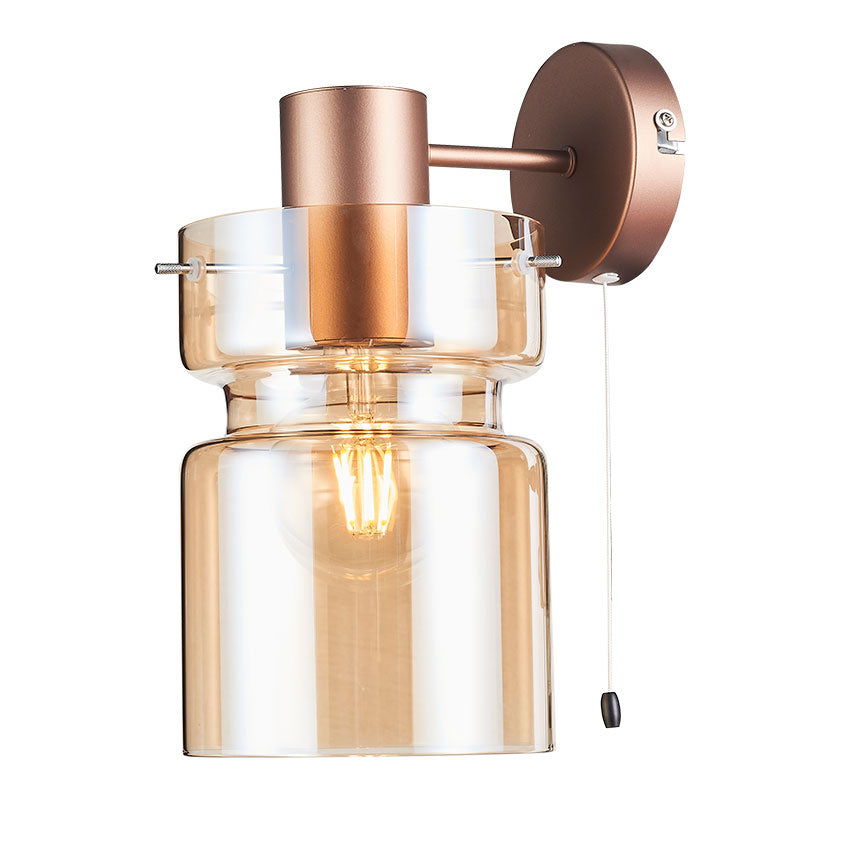 Camden Wall Light- Silver/ Copper/ Grey Finishes