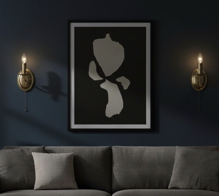 Lugano Wall Light- Antique Brass/ Satin Nickel
