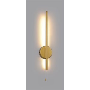 Corona Ultra-Modern LED Wall Lamp- Black & Gold Finishes
