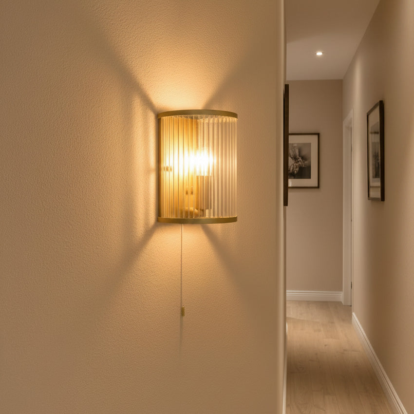 Carter Ribbon Glass Wall Light- Various Finishes