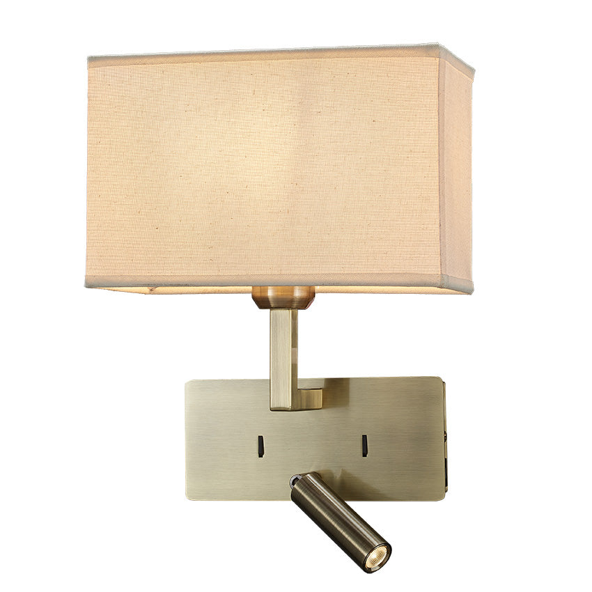 Newport Wall Light c/w USB & Type C Socket- Various Colors