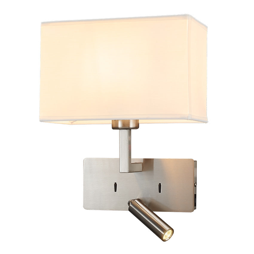 Newport Wall Light c/w USB & Type C Socket- Various Colors