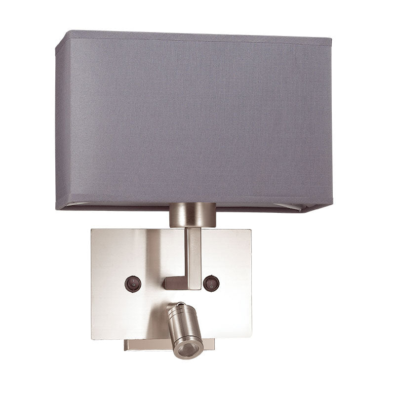 Canet E27+LED Modern Wall Light Antique Brass/Satin Nickel