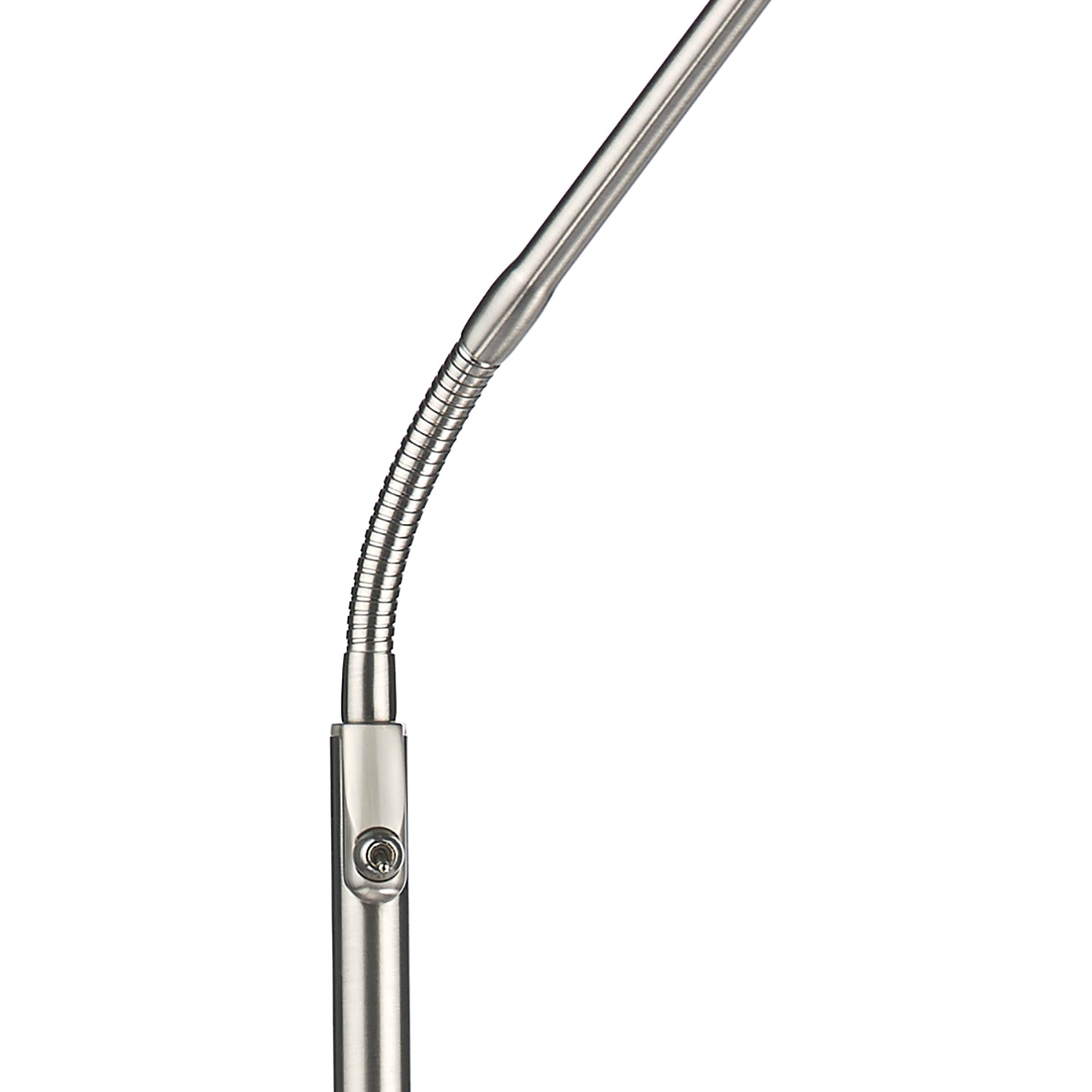 Wellington Task Floor Lamp Satin Chrome Led