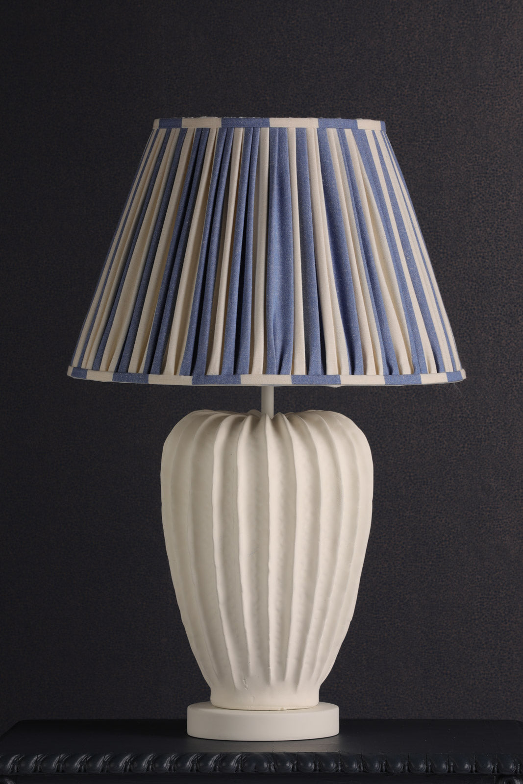 Wisley Table Lamp In Chalk White/Verdigris Base Only E27