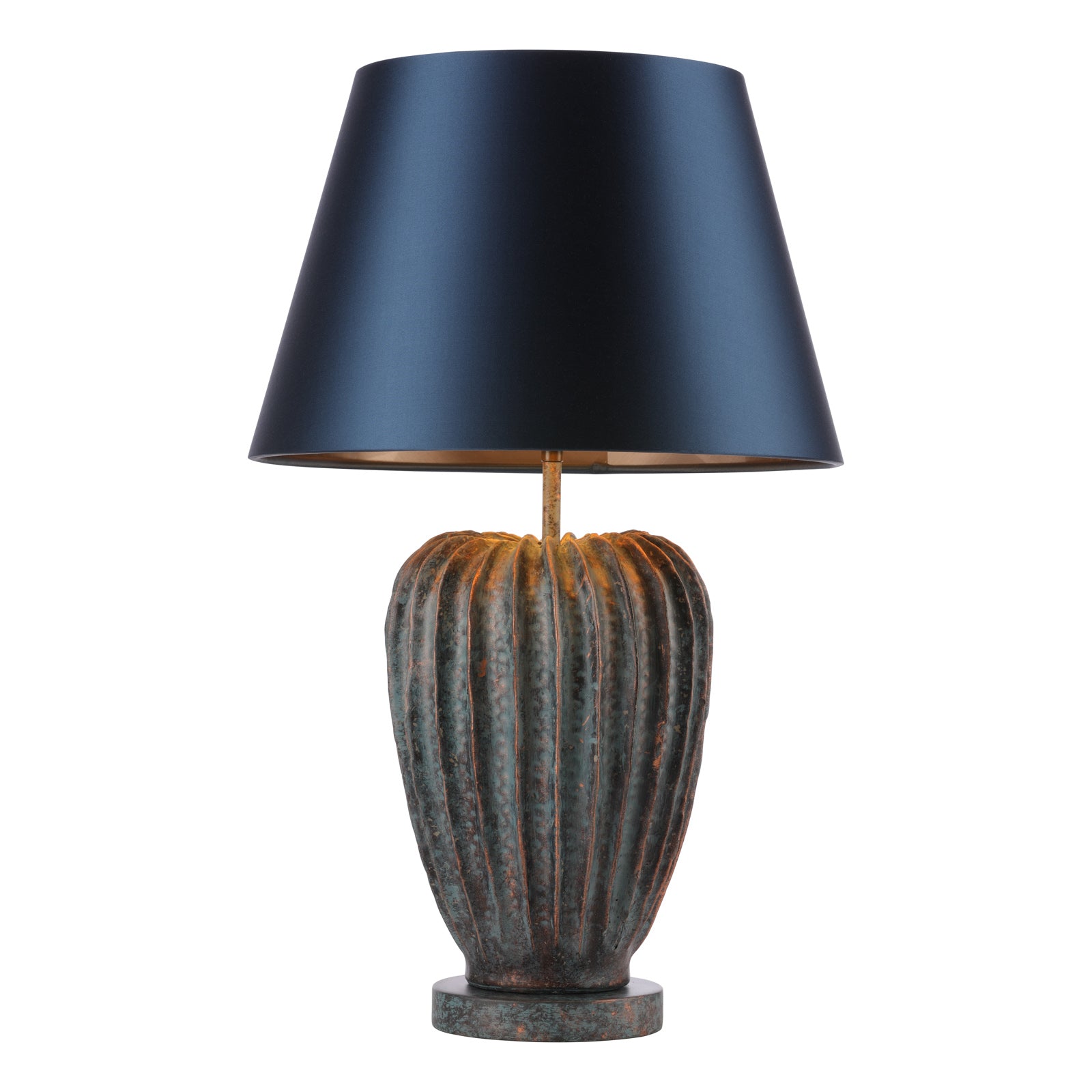 Wisley Table Lamp In Chalk White/Verdigris Base Only E27