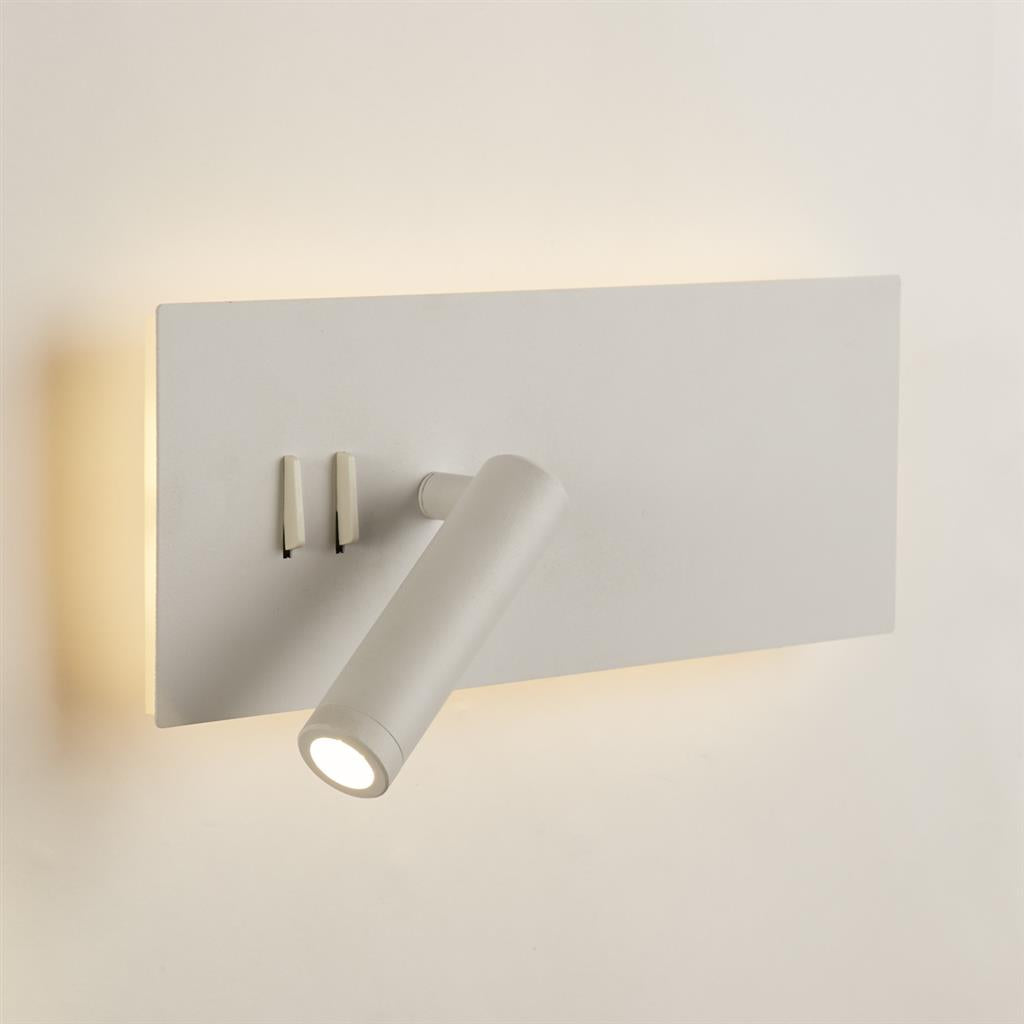 Dalston Backlit Reading Light, Black/White Integrated LED