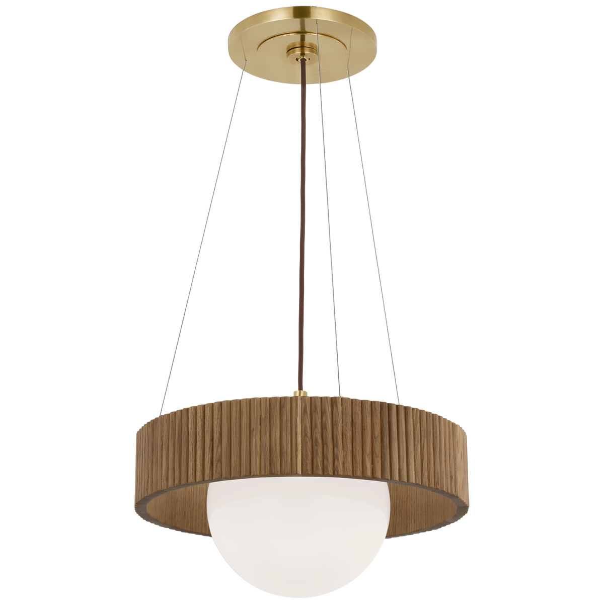 Arena 18"/42" Ring and Globe Chandelier