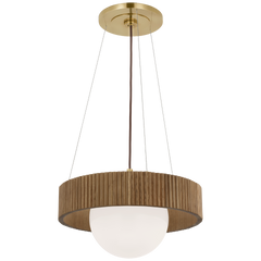 Arena 18"/42" Ring and Globe Chandelier