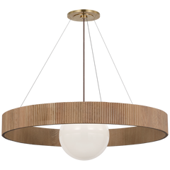 Arena 18"/42" Ring and Globe Chandelier