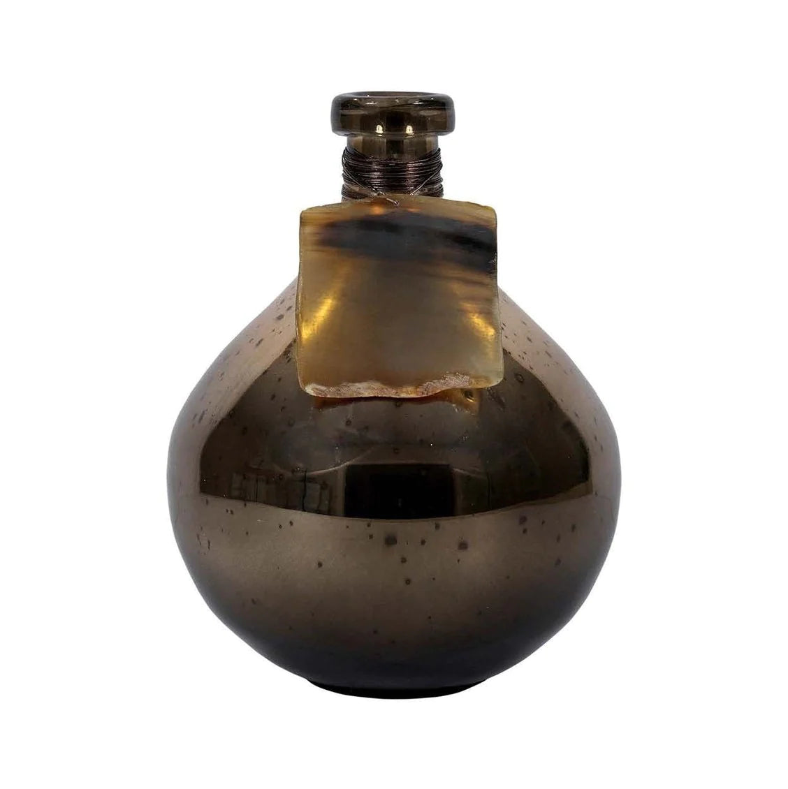 Savoy Bottle - Antiqued Amber Finish