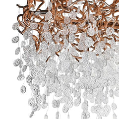 Marissa 10Lt Oxygen Gold Honesty Chandelier