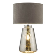 Wycliffe Table Lamp Smoked Glass With Shade