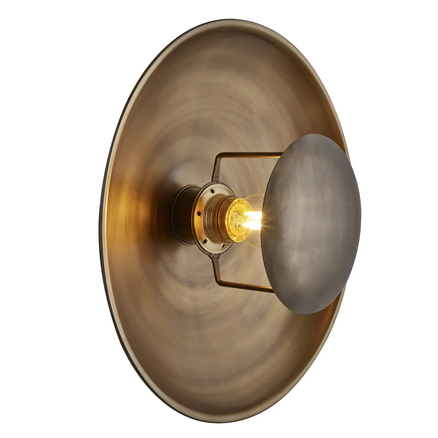 Boston Round Metal Diffuser Wall Light- Various Finishes