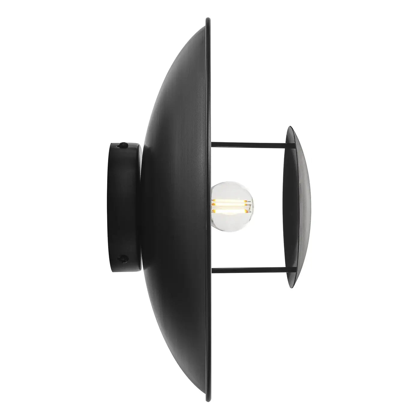 Boston Round Metal Diffuser Wall Light- Various Finishes