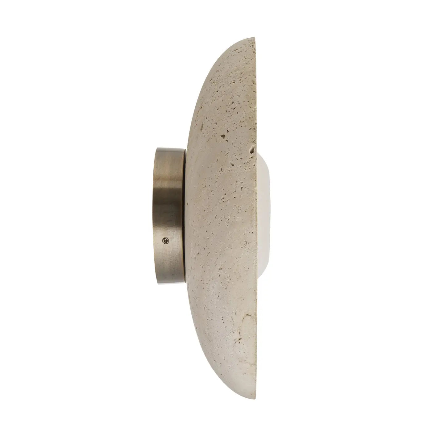 Travertine & Alabaster Diffuser Wall Light - 10 inch - Natural