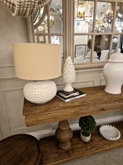 April Bobble Table Lamp with Cream Shade - Cusack Lighting