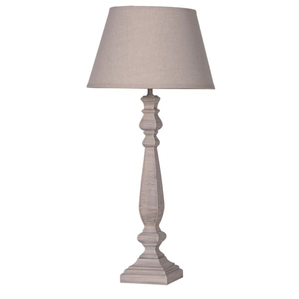 Shaped Table Lamp with Beige Shade- Christmas Gift
