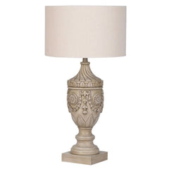 Bengal Table Lamp with White Shade