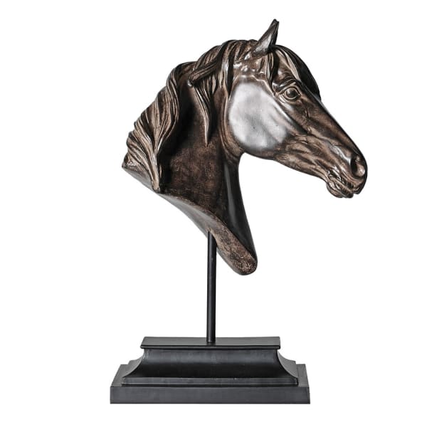 Rustic Horse Head On Stand - Christmas Gift