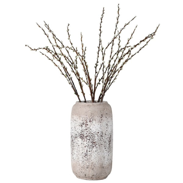 Roman Tall Distressed Stone Vase