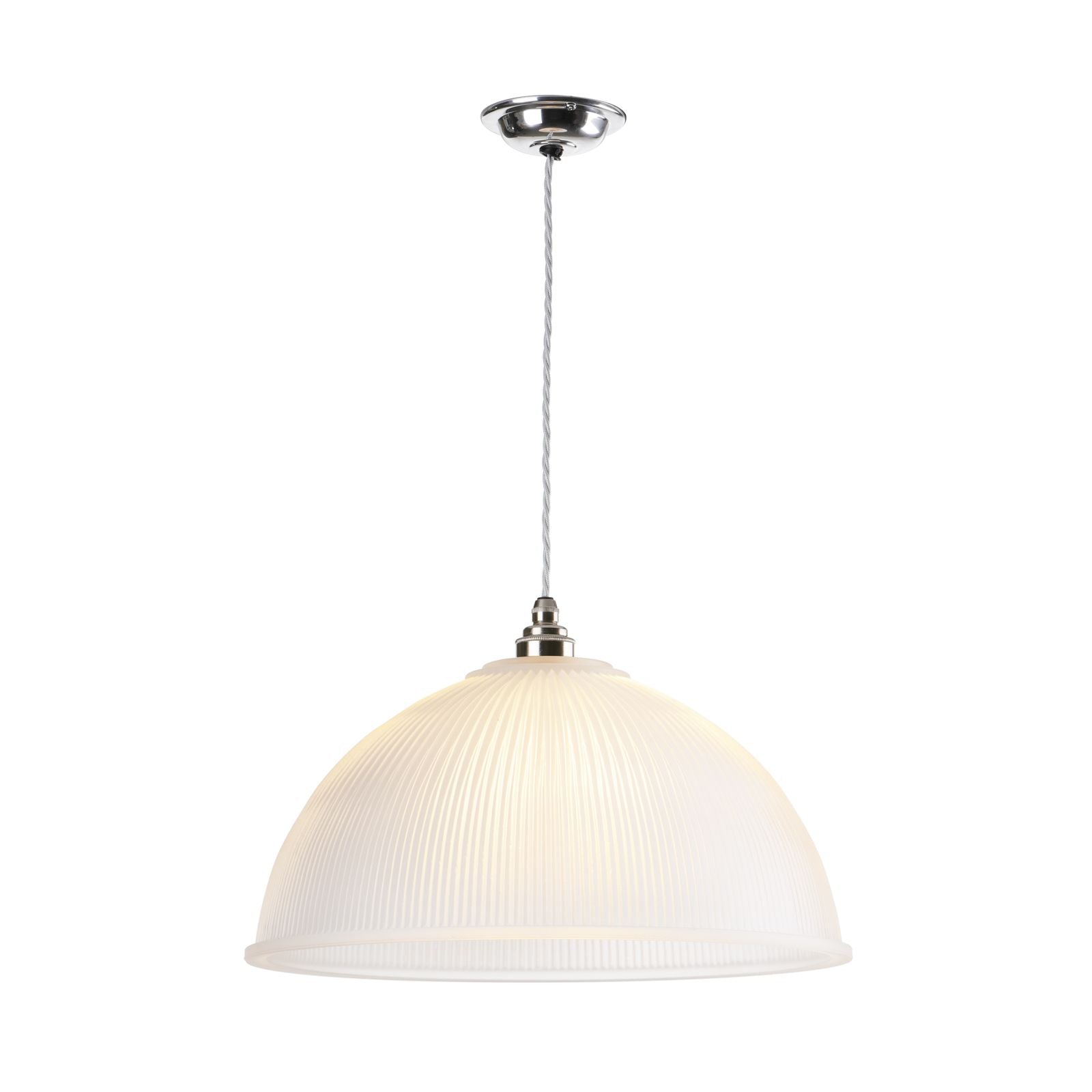 Yeats Small/Large Single Pendant Chrome